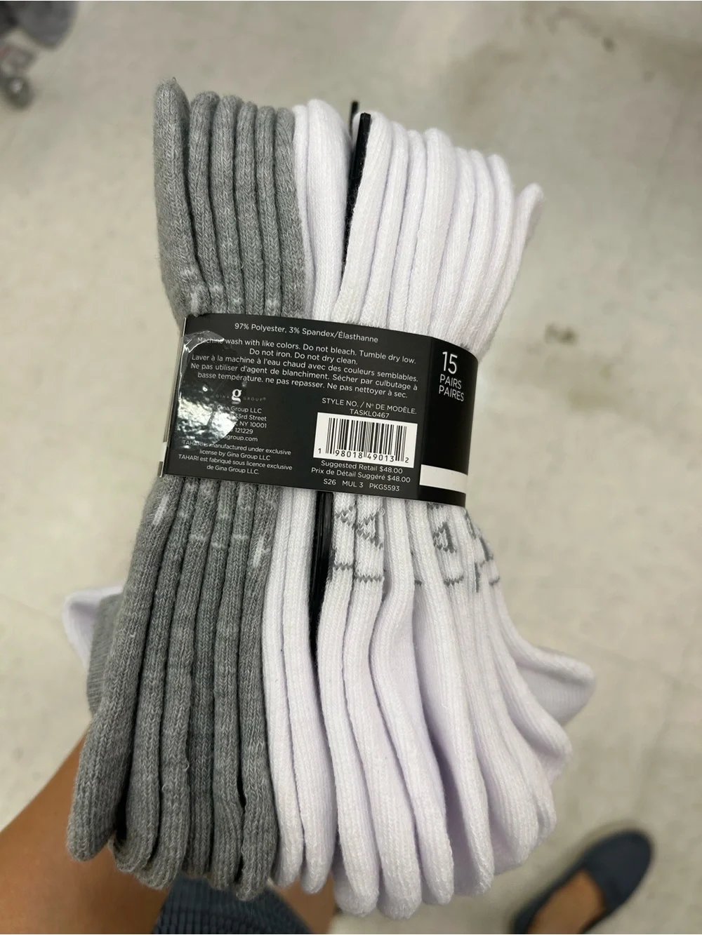 NWT Tahari women Low-Cut Cushion Socks 15 pairs